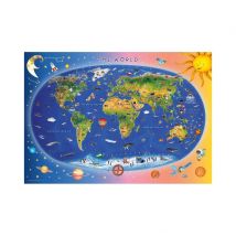 Carte du Monde pour Enfants (en anglais)