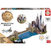 Puzzle 3D en Bois - Brooklyn Bridge, Manhattan Dream