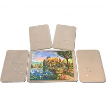 5 Plateaux pour Puzzles - 1 x 1000 Pieces + 4 x 500 pièces