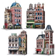 Puzzle 3D - Collection Urbania - Café, Cinéma, Hôtel, Caserne de Pompiers