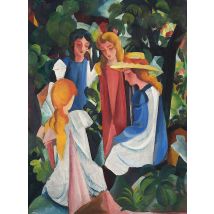 August Macke : Quatre Filles