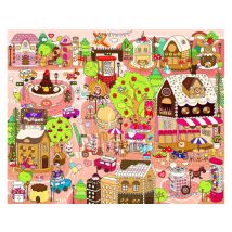 Puzzle en Plastique - Candy Village