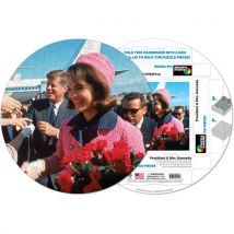 Puzzle Rond déjà assemblé - John Fitzgerald et Jackie Kennedy