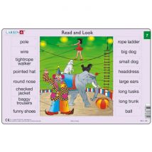 Larsen 2 Puzzles Cadres - Apprendre l'Anglais : Read and Look 07-08 (en Anglais)