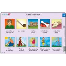 Larsen 2 Puzzles Cadres - Apprendre l'Anglais : Read and Look 13-14 (en Anglais)