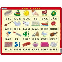 Larsen Puzzle Cadre - Apprendre à Lire (en Norvégien)