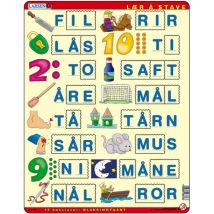Larsen Puzzle Cadre - Apprendre à épeler 2 (en Norvégien)