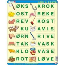 Larsen Puzzle Cadre - Apprendre à épeler 3 (en Norvégien)