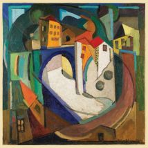 Grafika Albert Gleizes - Paysage, 1914-1915