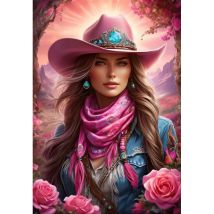 Bluebird Puzzle Pink Cowgirl