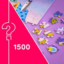 Mystery Brand Puzzle Mystère sans Boite & sans Image - Sachet de 1500 Pièces
