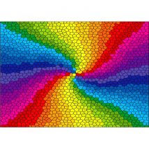 Enjoy Puzzle Stained Glass Rainbow Burst