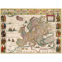 Puzzle Michèle Wilson Puzzle en Bois Découpé à la Main - Carte D'Europe, Willem Blaeu