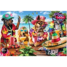 Perre / Anatolian Dogs Drinking Smoothies On A Tropi 1000 Teile Puzzle Perre-Anatolian-1102