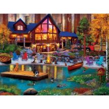 Master Pieces Lazy Days - Cottage in der Bucht 750 Teile Puzzle Master-Pieces-32258