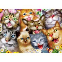 Master Pieces Selfies - Purrfekte Portraits 500 Teile Puzzle Master-Pieces-32407