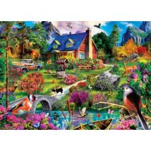 Master Pieces Tranquility - Cottage in den Hügeln 1000 Teile Puzzle Master-Pieces-72265