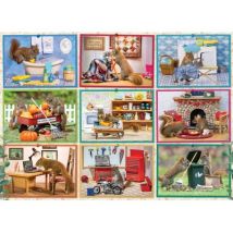 Cobble Hill Eichhörnchen zu Hause 1000 Teile Puzzle Cobble-Hill-40287