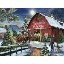 SunsOut XXL Teile - In der Weihnachtsscheune 500 Teile Puzzle Sunsout-29788