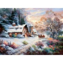 SunsOut Snowy Evening Outing 1000 Teile Puzzle Sunsout-18055