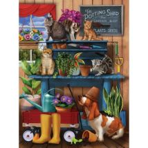 SunsOut Trouble in the Potting Shed 1000 Teile Puzzle Sunsout-28939