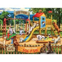 SunsOut Tom Wood - Happy Days Dog Park 1000 Teile Puzzle Sunsout-28538