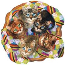 SunsOut Linda Elliot - Kitten Basket 750 Teile Puzzle Sunsout-95023