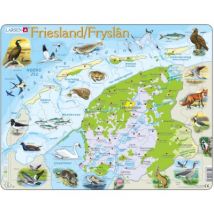 Larsen Rahmenpuzzle - Friesland, Niederlande (auf Holländisch) 64 Teile Puzzle Larsen-K80-NL