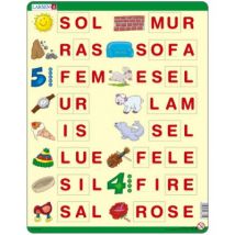 Larsen Rahmenpuzzle - Buchstabieren lernen 1 (auf Norwegisch) 22 Teile Puzzle Larsen-LS15