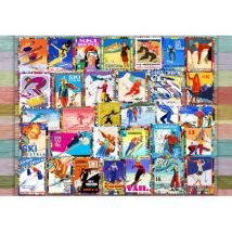 Grafika Ski Stamp Posters 1000 Teile Puzzle Grafika-F-33639