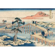 Grafika Hokusai - Ein Altes Bild der Achtteiligen Brücke in der Provinz Mikawa 1000 Teile Puzzle Grafika-F-33690