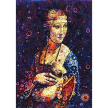 Grafika Leonardo da Vinci: Lady with an Ermine, by Sally Rich 1500 Teile Puzzle Grafika-T-00888