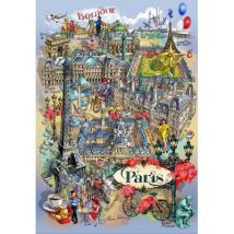 Grafika Paris Collage 1000 Teile Puzzle Grafika-F-33395