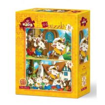 Art Puzzle 2 Puzzles - Cute Goats 12 Teile Puzzle Art-Puzzle-5552