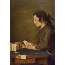 Grafika Kids Jean Siméon Chardin - The House of Cards, 1737 12 Teile Puzzle Grafika-F-30901