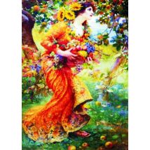 Gold Puzzle Franz Dvorak: Im Obstgarten 1000 Teile Puzzle Gold-Puzzle-60591