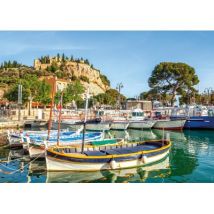 Nathan Französische Regionen - Hafen von Cassis 1000 Teile Puzzle Nathan-02005
