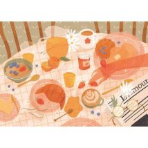 Nathan Le Petit-déjeuner - Florence Sabatier 1500 Teile Puzzle Nathan-87816