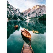 Nathan The Boats of Lake Braies - Italy 500 Teile Puzzle Nathan-00957