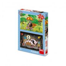 Dino 2 Puzzles - Little Mole's Day 48 Teile Puzzle Dino-38170