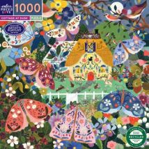 eeBoo Ferienhaus In Der Abenddämmerung 1000 Teile Puzzle eeBoo-51651