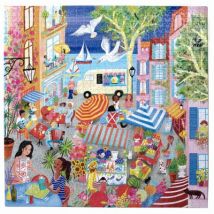 eeBoo Marketplace In France 1000 Teile Puzzle eeBoo-51416