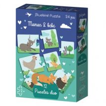Bluebird Puzzle Puzzles duo - Mama & Baby 24 Teile Puzzle Bluebird-Puzzle-F-90897