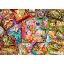 Bluebird Puzzle The Junk Journaler's Desk 500 Teile Puzzle Bluebird-Puzzle-F-90911