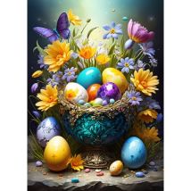 Bluebird Puzzle Ostereier und Blumen 500 Teile Puzzle Bluebird-Puzzle-F-90956