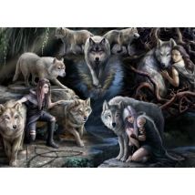 Bluebird Puzzle Anne Stokes - Wolf Collage 1500 Teile Puzzle Bluebird-Puzzle-F-90037