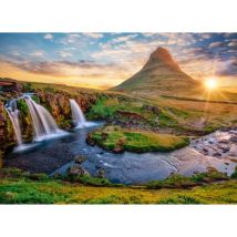 Bluebird Puzzle Wasserfall in Island, Kirkjufellsfoss 2000 Teile Puzzle Bluebird-Puzzle-F-90040