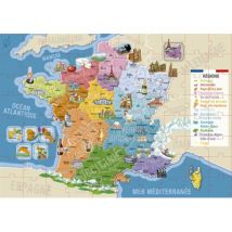 Educa Departments and Regions of France 150 Teile Puzzle Educa-17238