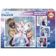 Educa 4 Puzzles - Frozen 12 Teile Puzzle Educa-19735