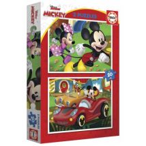 Educa 2 Puzzles Mickey Mouse - Fun House 20 Teile Puzzle Educa-19311